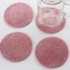 Pink Glitter Coasters