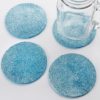 Blue Glitter Coasters