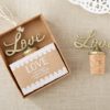 Love Antique Gold Bottle Stopper
