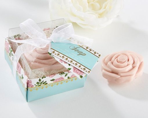 Tea Time Whimsy Pink Rose Soap