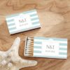 Personalized White Matchboxes - Beach (Set of 50)