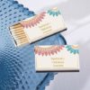 Personalized White Matchboxes - Indian Jewel (Set of 50)