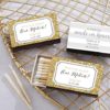 Personalized Black Matchboxes - Wedding (Set of 50)