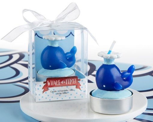Nautical Whale Candle (Set of 4)