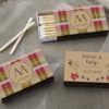 Personalized Black Matchboxes - Fall (Set of 50)