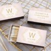 Personalized Black Matchboxes - Modern Romance (Set of 50)