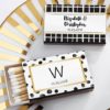Personalized Black Matchboxes - Modern Classic (Set of 50)
