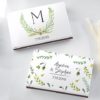 Personalized White Matchboxes - Botanical Garden (Set of 50)