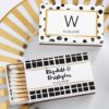 Personalized White Matchboxes - Modern Classic (Set of 50)