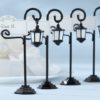 "Bourbon Street" Streetlight Place Card Holder with Coordinating Place Cards (Set of 4)