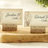 "Maison du Vin" Wine Cork Place Card/Photo Holder with Grape-Themed Place Cards (Set of 4)