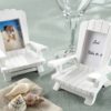 "Beach Memories" Miniature Adirondack Chair Place Card/Photo Frame (Set of 4)
