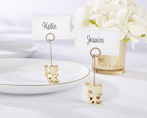 LOVE Gold Place Card Holder (Set of 6)