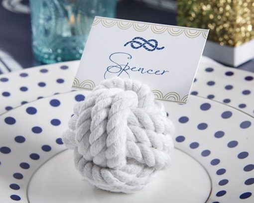 Nautical Cotton Rope Place Card Holder (Set of 6)