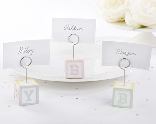Baby Blocks Favor Place Card Holders (Set of 6)