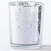 Silver Mercury Glass Tea Light Holder (Set of 4)