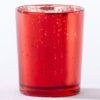 Red Mercury Glass Tea Light Holder (Set of 4)