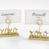 XOXO Gold Place Card Holder (Set of 6)