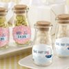 Personalized Milk Jar - Kate's Nautical Baby Shower Collection (Set of 12)