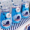 Personalized Milk Jar - Kate's Nautical Birthday Collection (Set of 12)