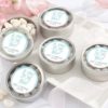 Personalized Silver Round Candy Tin - He Asked, She Said Yes (Set of 12)