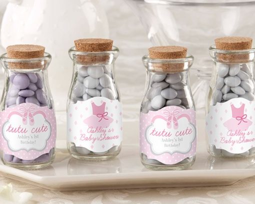 Personalized Milk Jar - Tutu Cute (Set of 12)