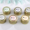Personalized Gold Round Candy Tin - Graduation Adventure Begins (Set of 12)