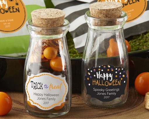 Personalized Milk Jar - Halloween (Set of 12)