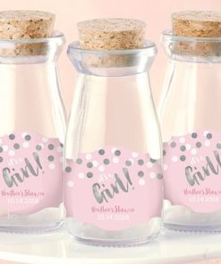 Personalized Milk Jar - It's a Girl! (Set of 12)