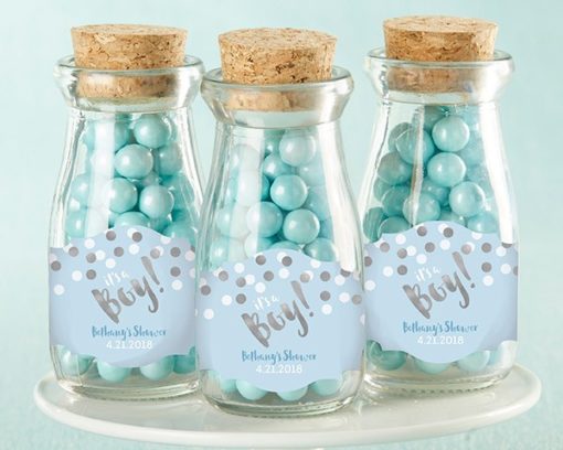 Personalized Milk Jar - It's a Boy! (Set of 12)