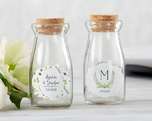 Personalized Milk Jar - Botanical Garden (Set of 12)