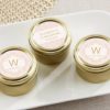 Personalized Gold Round Candy Tin - Modern Romance (Set of 12)