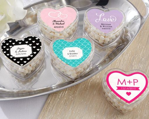 Heart Favor Container - Wedding (Set of 12) (Available Personalized)