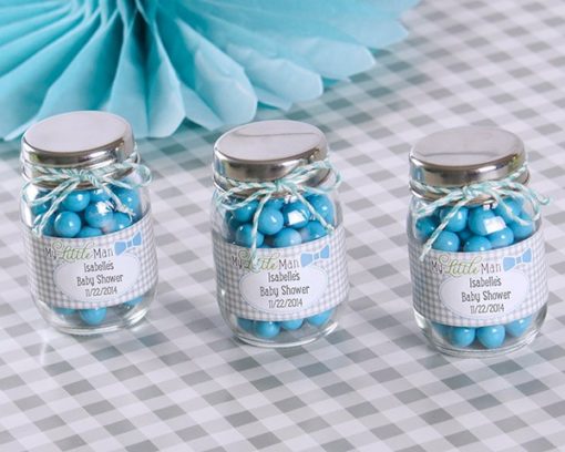 "My Little Man" Personalized Mini Mason Jar (Set of 12)