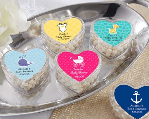 Heart Favor Container - Baby (Set of 12) (Available Personalized)