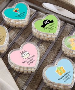 Heart Favor Container - Birthday (Set of 12) (Available Personalized)
