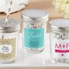 Personalized Printed Glass Mason Jar - Wedding (Set of 12)