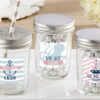 Personalized Glass Mason Jar - Kate's Nautical Baby Shower Collection (Set of 12)