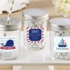 Personalized Glass Mason Jar - Kate's Nautical Birthday Collection (Set of 12)