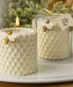 Honey comb design tealight candle holder from fashioncraft