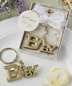 Luxurious Gold Baby themed key chain from fashioncraft