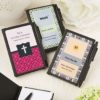Personalized Black notebook favors from the Personalized Expressions Collection