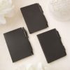 Perfectly plain collection black hard molded plastic notebook