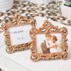 Rose Gold Baroque style frame favor