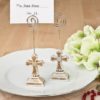 Vintage design Cross place card holder or photo holder from fashioncraft