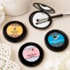Personalized black compact mirror from the personalized expressions collection.