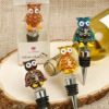Murano Glass Owl Bottle Stoppers from Gifts By Fashioncraft