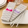 Customized Matte Silver and white stripe design paper straws