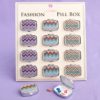 Chevron-design pill boxes