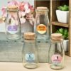 Personalized expressions collection Vintage Glass milk bottle with round cork top
